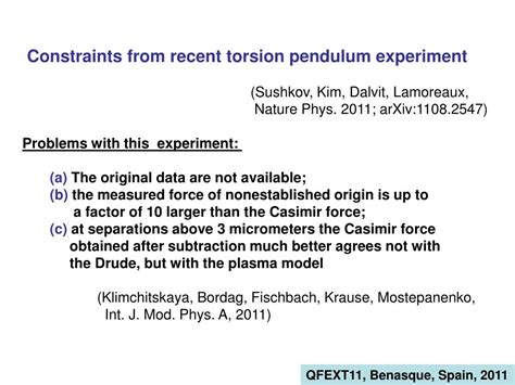 Ppt New Constraints On Yukawa Type Interactions From The Casimir