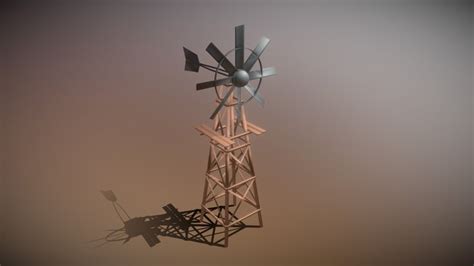 Windmill Low Poly Blender Asset 3d Models Sketchfab