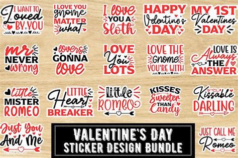 Valentines Day Sticker Design Bundle Vo Graphic By Tshirt Bundle