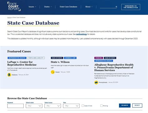 state case  state court report
