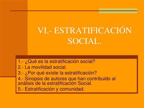 Ppt Vi Estratificaci N Social Powerpoint Presentation Free