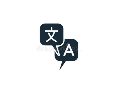 Translation Translator Icon Vector Logo Template Illustration Design