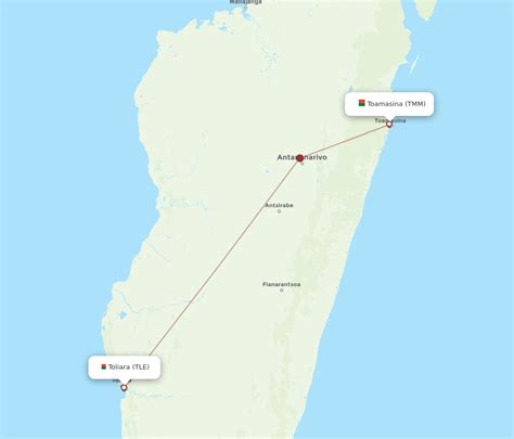 Flights From Tamatave To Toliara Tmm To Tle Flight Routes