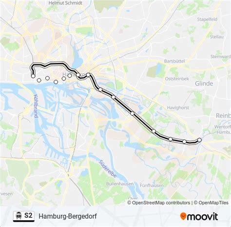 s2 Route Fahrpläne Haltestellen Karten Hamburg Bergedorf