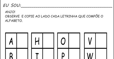 Mundinho Da Criança Alfabetização Atividades Com O Alfabeto