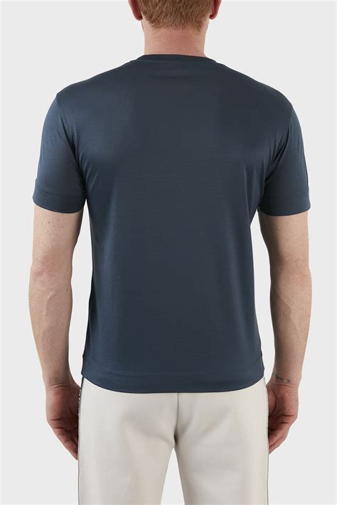 Emporio Armani Pamuklu Lyocell Regular Fit Bisiklet Yaka Erkek T Shirt