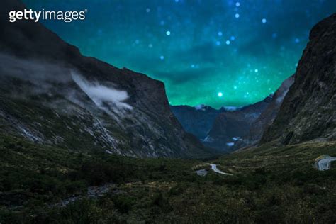 The Milford Sound Fiord Fiordland National Park New Zealand With