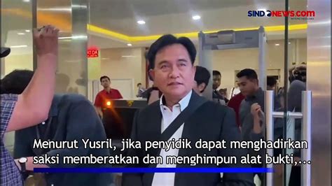 Mau Jadi Saksi Meringankan Firli Bahuri Yusril Ihza Mahendra Agar