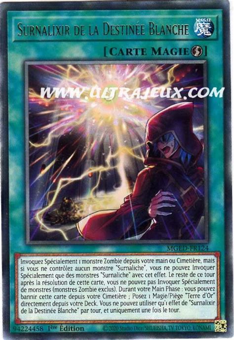 Carte Yu Gi Oh Surnalixir De La Destin E Blanche Mged Fr