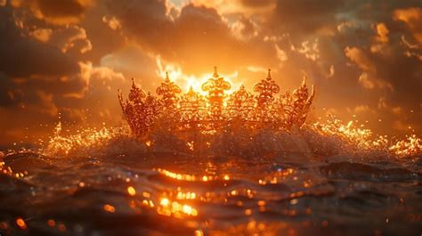 Premium Photo The Golden Crown Of Life Bestowed Upon Wallpaper