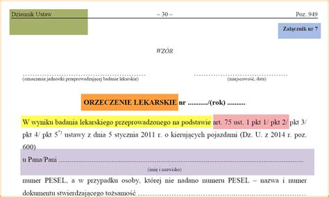 Orzeczenie Lekarskie Prawo Jazdy