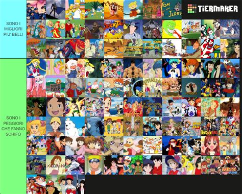 I Migliori Cartoni Animati In Tv Di Tutti I Tempi Tier List