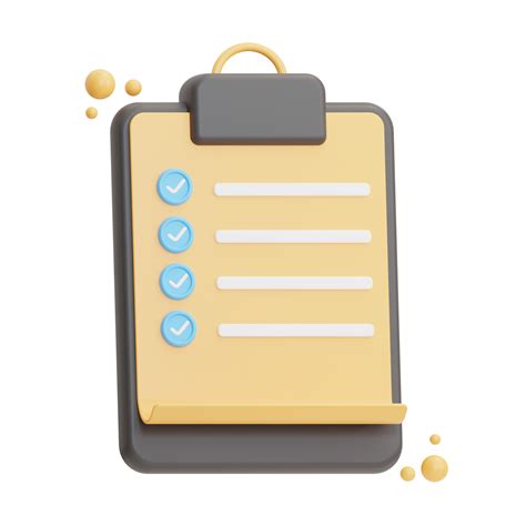 Checklist Approved Illustration 3d 11191875 Png