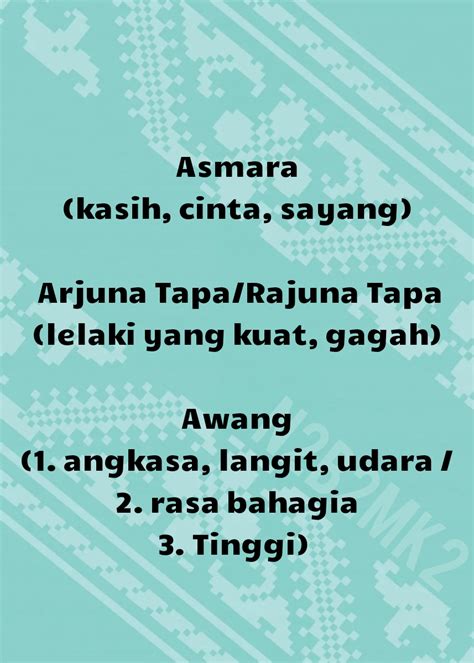 Helmi Exwostorian Nama Nama Bayi Lelaki Dalam Bahasa Melayu Kuno Dan