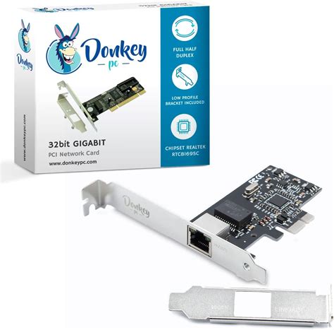 Donkey Pc GIGABIT 1GB PCIE Network Card Up To 1000Mbps With Realtek