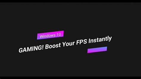 How To Optimize Windows For Gaming Boost Your Fps Instantly And