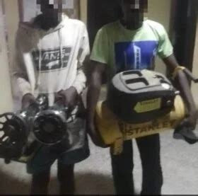 Lagos Police Arrest Two For Allegedly Stealing Two Sewing Machines