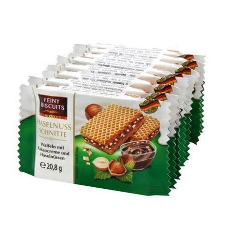 Feiny Biscuits Wafelki z Kremem Kakaowym i Orzecha - 12005284528 ...