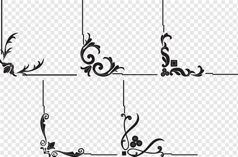 Frame Corner Ornaments Collection Png PNGWing