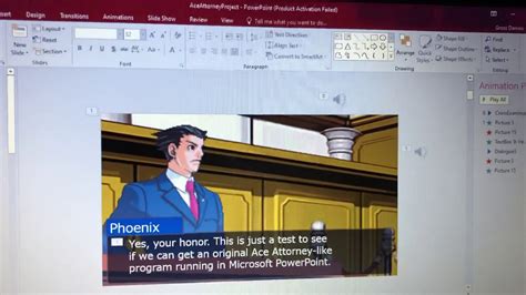 Making An Ace Attorney Game With Powerpoint Youtube