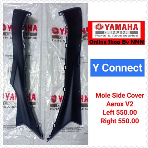 Mole Side Cover 1 And 2 Or Side Skirt For Aerox V2 Yamaha Genuine Parts Shopee Philippines