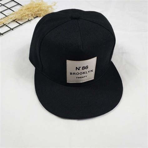 Rhodey Topi Snapback Hip Hop Hat N Brooklyn Twenty Black