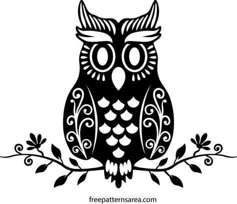 Owl Vector Design FreePatternsArea