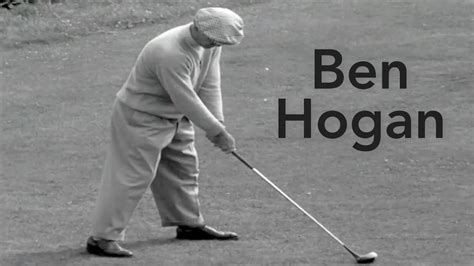 Ben Hogan 1953 Golf Swing Full Speed And Slow Motion Youtube