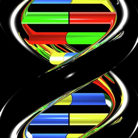 Dna Molecule 34 Photograph By Russell Kightley Pixels