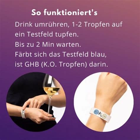 K O Tropfen Test Armband Drinkcheck Armband Preiswert