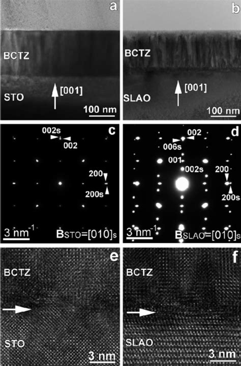 Low Magni Fi Cation Cross Section TEM Images Showing The BCZT Layers