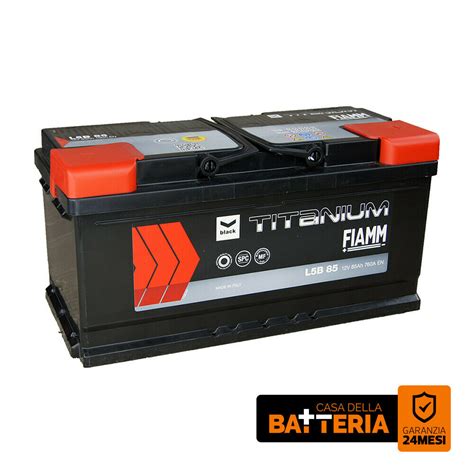 BATTERIA AUTO FIAMM L5B 85 85Ah 760A DX BLACK TITANIUM 12V Cm 35