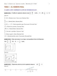 CLASIFICACIÓN Y REPRESENTACIÓN DE NÚMEROS clasificaci 211 n y