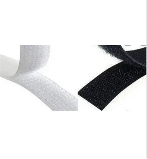 Double Sided White Non Woven Velcro Hook Loop Tapes Size Mm M