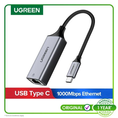 Jual Ugreen Gigabit Type C To Lan Adapter Gray 50737 Jakarta Pusat Radix Teknologi Tokopedia