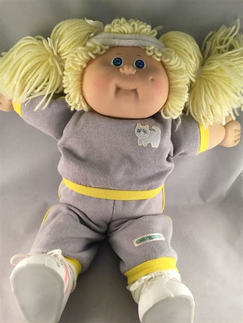 Vintage Cabbage Patch Doll S Xavier Roberts Signed Blonde Hair Blue Eyed Collector Dol