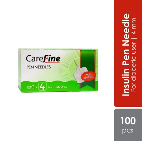 Carefine Insulin Pen Needle 4mm 100s - Alpro Pharmacy