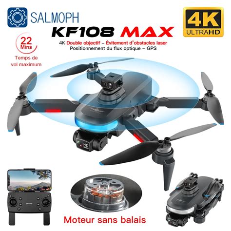 KF108 KF108MAX Drone GPS 4K HD Cam Ra Pour Touristes Vitement D