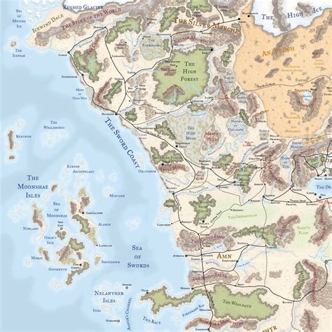 World Map With Various Locations