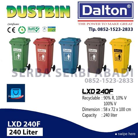 Jual Tempat Sampah Besar HDPE 240 Liter Dalton Shopee Indonesia