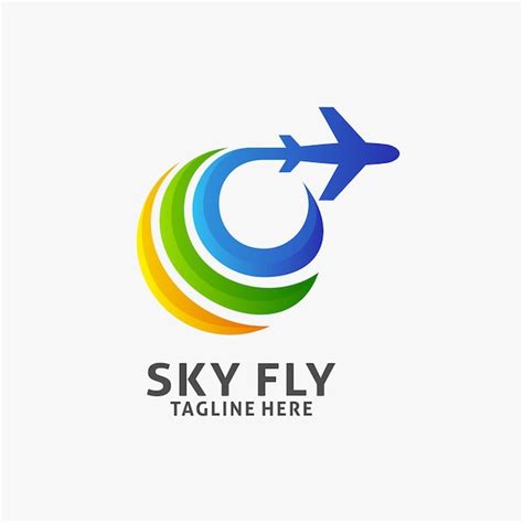 Premium Vector Airplane Flying Logo Design