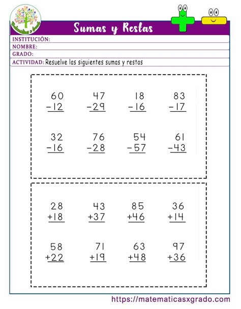 Problemas De Sumas Y Restas Primero De Primaria 1 Prime Nbkomputer