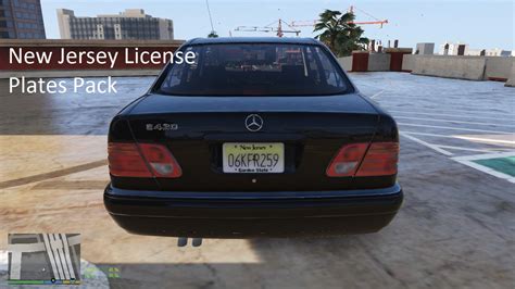 New Jersey License Plates Pack Gta5