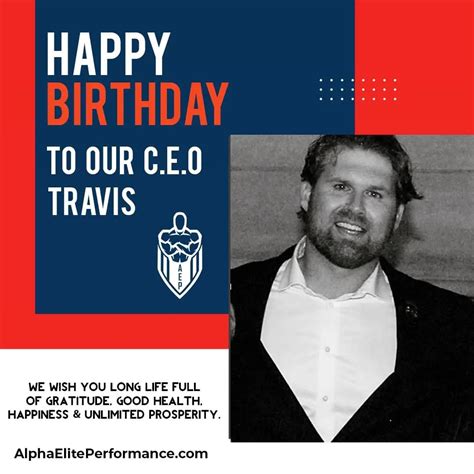 Happy Birthday To The Founder Alpha Elite Performance