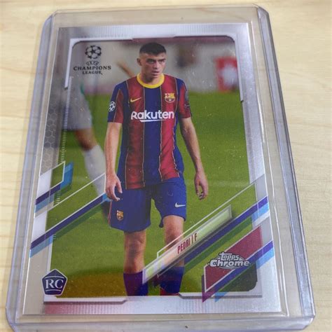 Topps Merlin Chrome Uefa Championsleague Pedri Barcelona Rookie Card