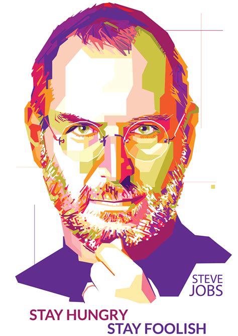 Steve Jobs Potrait Illustration Behance