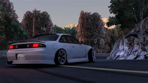 Nissan Silvia S14 Evening Drive On Japanese Road Assetto Corsa Realistic Drifting Pov Youtube