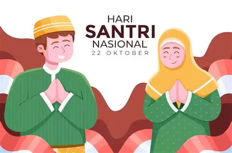 25 Poster Hari Santri Anak SD 2024 Yang Ceria Dan Berwarna Warni