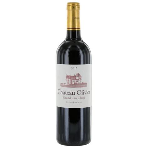 CHATEAU OLIVIER Grand Cru Classé 2012 AOC Pessac Léognan Rouge