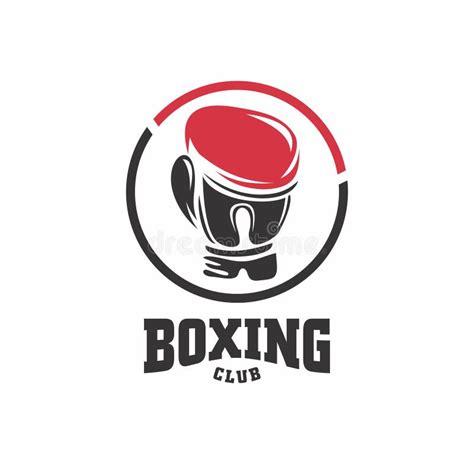 Boxing Club Vector Symbol With Boxing Glove In The Circle Stock Vector